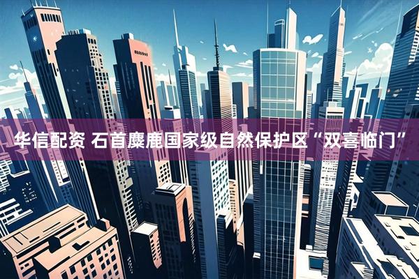 华信配资 石首麋鹿国家级自然保护区“双喜临门”